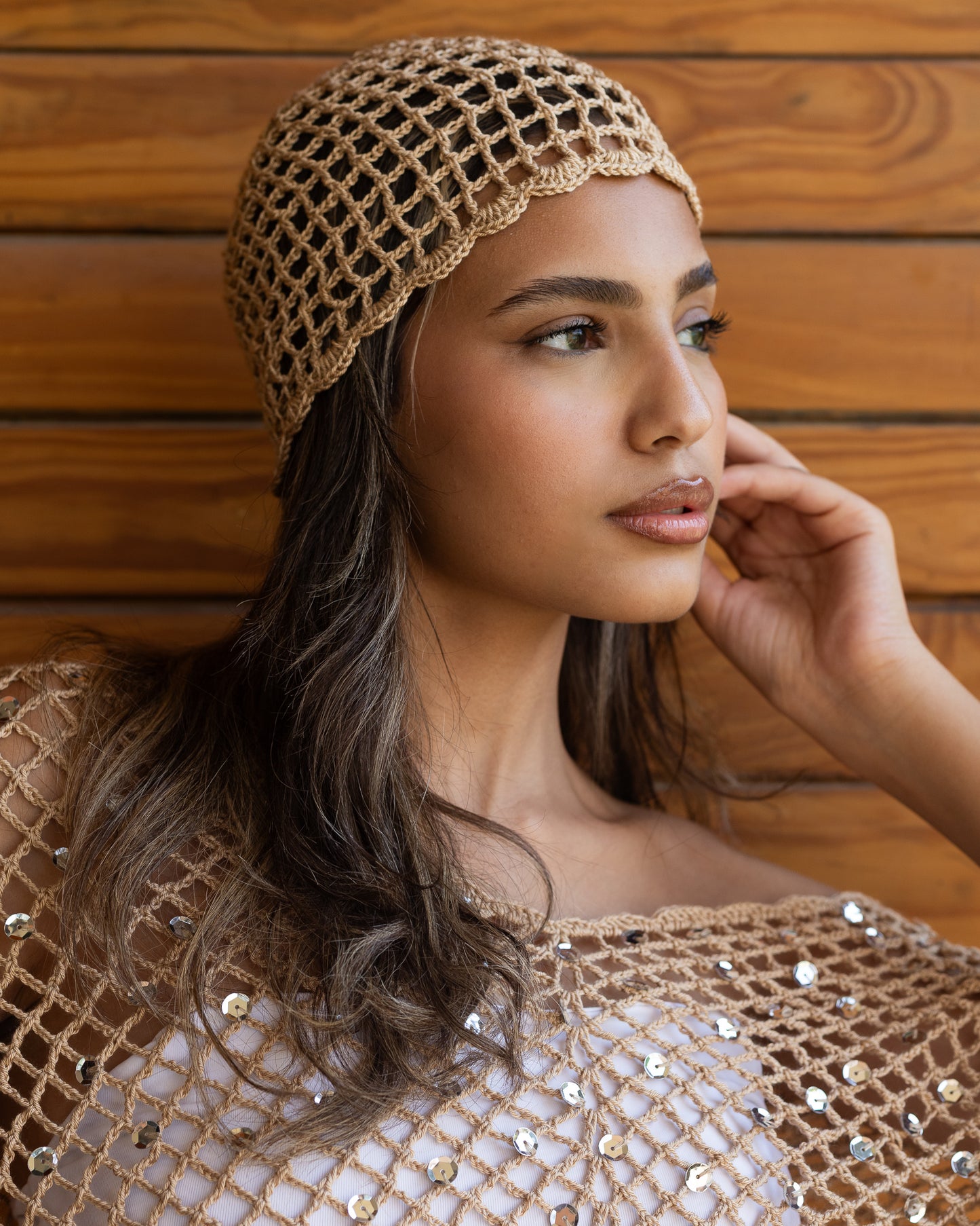 Crochet headpiece