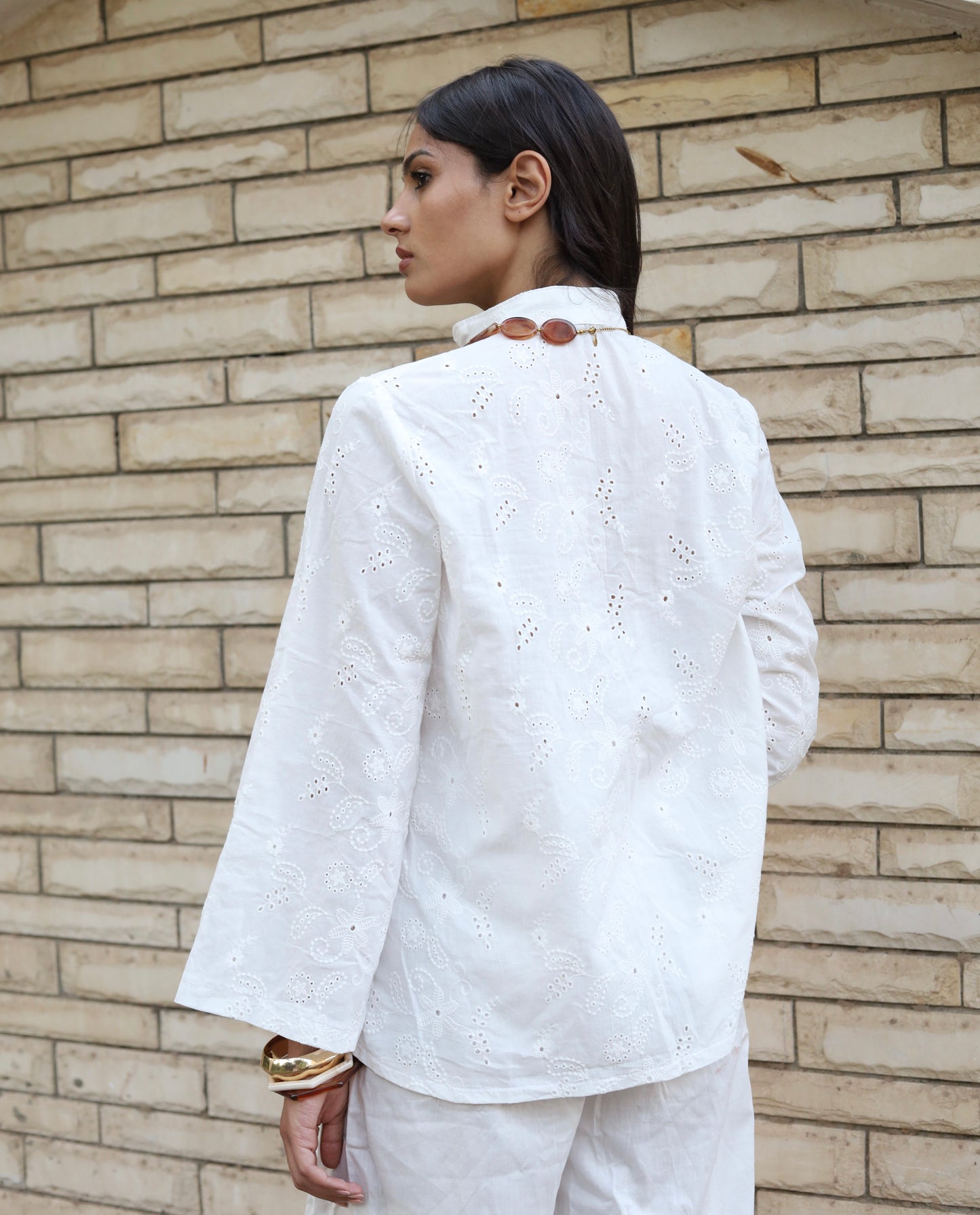 Coastal Eyelet top